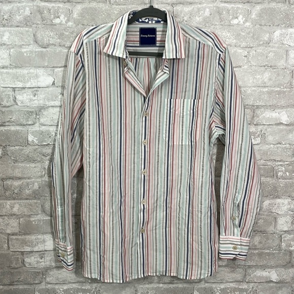 Tommy Bahama Grato Stripe Button Down Shirt - Picture 1 of 6